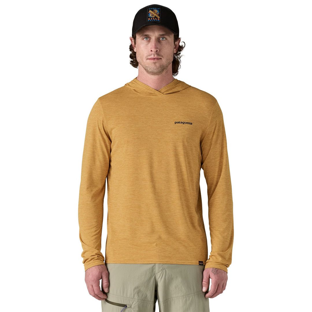 Patagonia Men's Cap Cool Daily Graphic Hoody Fitz Roy Trout: Beeswax Tan X-Dye Image 03