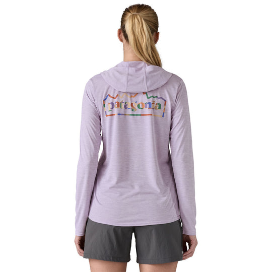 Patagonia Women's Cap Cool Daily Graphic Hoody Unity Fitz: Foxglove Purple Image 03