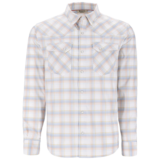 Simms Men's Brackett LS Shirt White Brackett Image 01