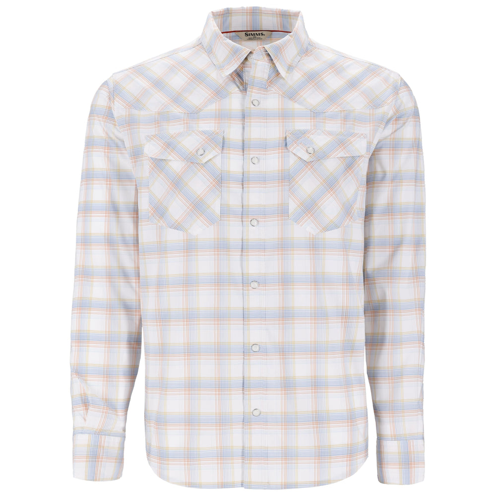 Simms Men's Brackett LS Shirt White Brackett Image 01