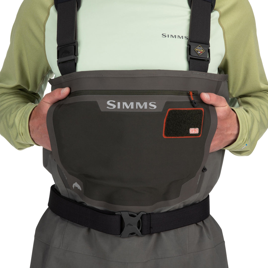 Simms Men's G3 Guide Stockingfoot Gunmetal Image 06