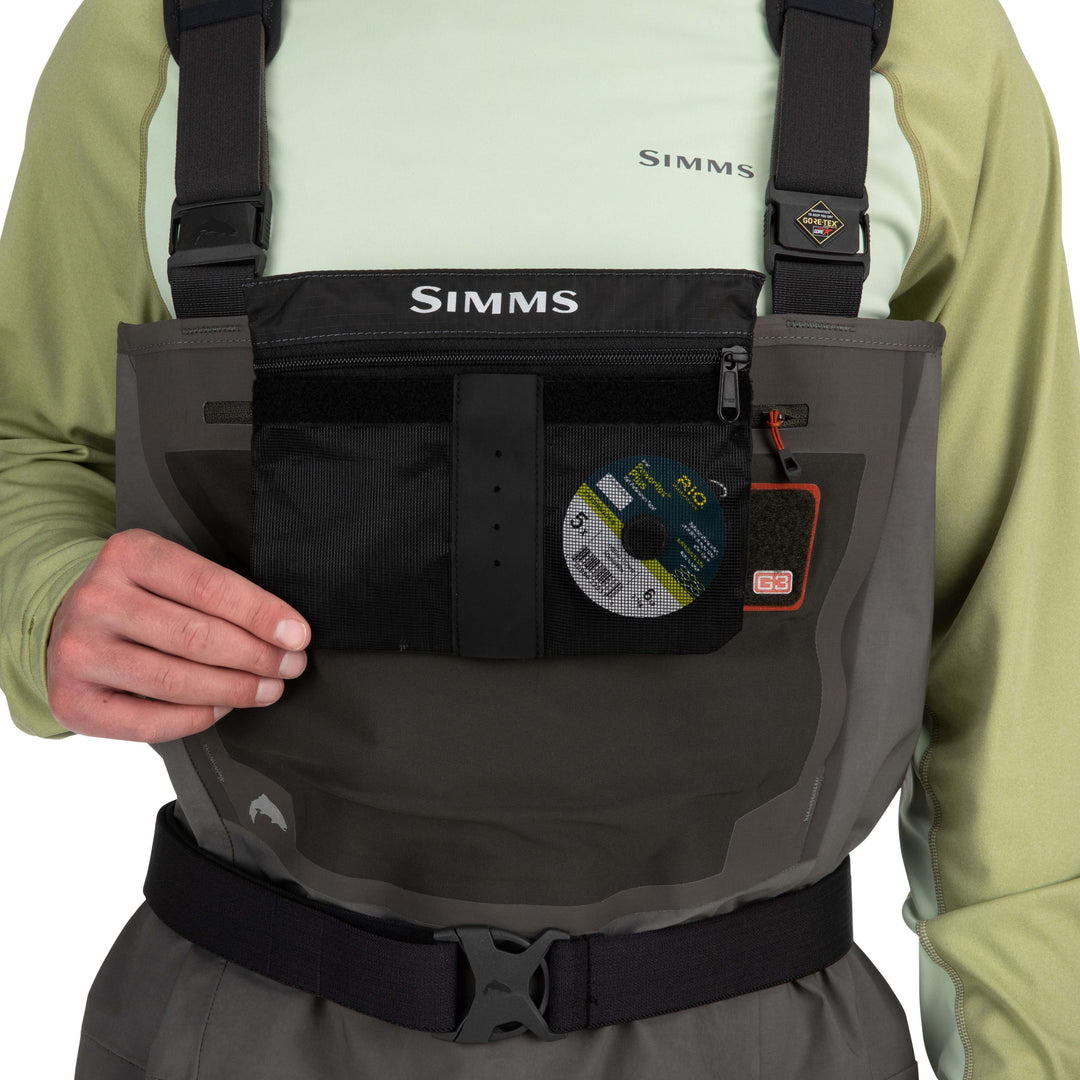 Simms Men's G3 Guide Stockingfoot Gunmetal Image 07