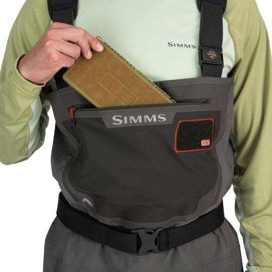 Simms Men's G3 Guide Stockingfoot Gunmetal Image 08