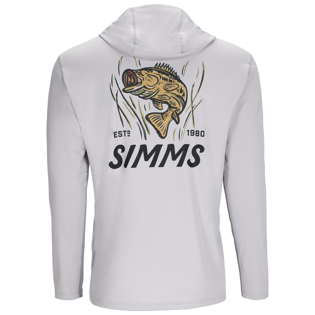 Simms Men's Tech Hoody - Artist Series Sterling / Bass Image 01