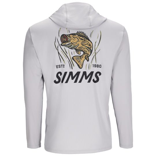 Simms Men's Tech Hoody - Artist Series Sterling / Bass Image 01