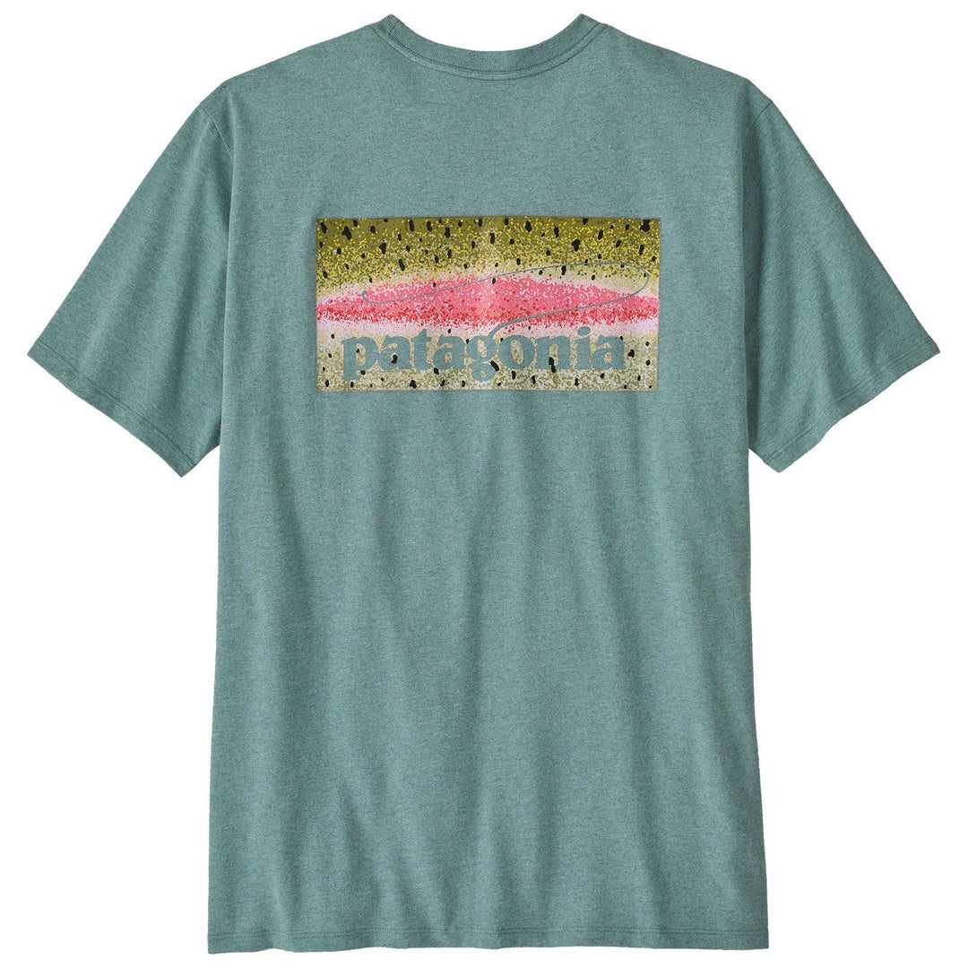 Patagonia Men's Take a Stand Responsibili-Tee Rainbow Run: Blue Sage