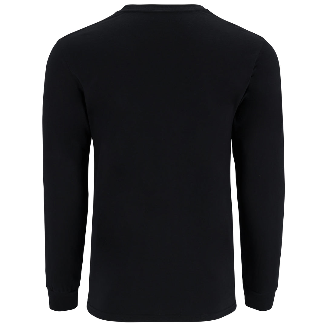 Simms Men's Logo LS T-Shirt Jet Black Image 02