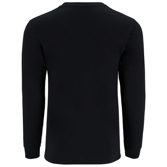 Simms Men's Logo LS T-Shirt Jet Black Image 02