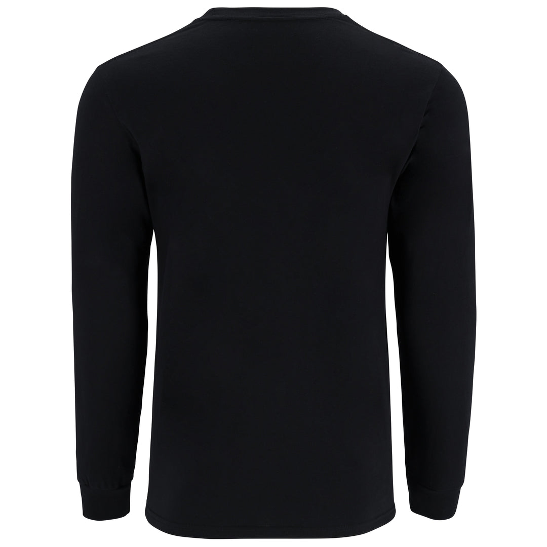 Simms Men's Logo LS T-Shirt Jet Black Image 02