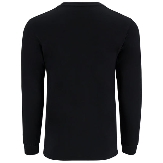 Simms Men's Logo LS T-Shirt Jet Black Image 02