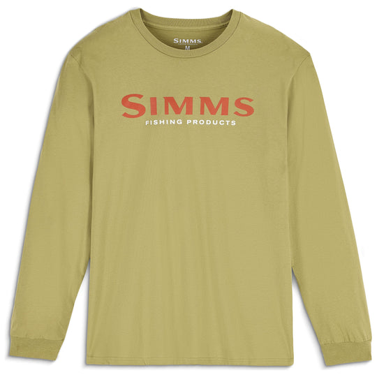 Simms Men's Logo LS T-Shirt Tent Green Image 01