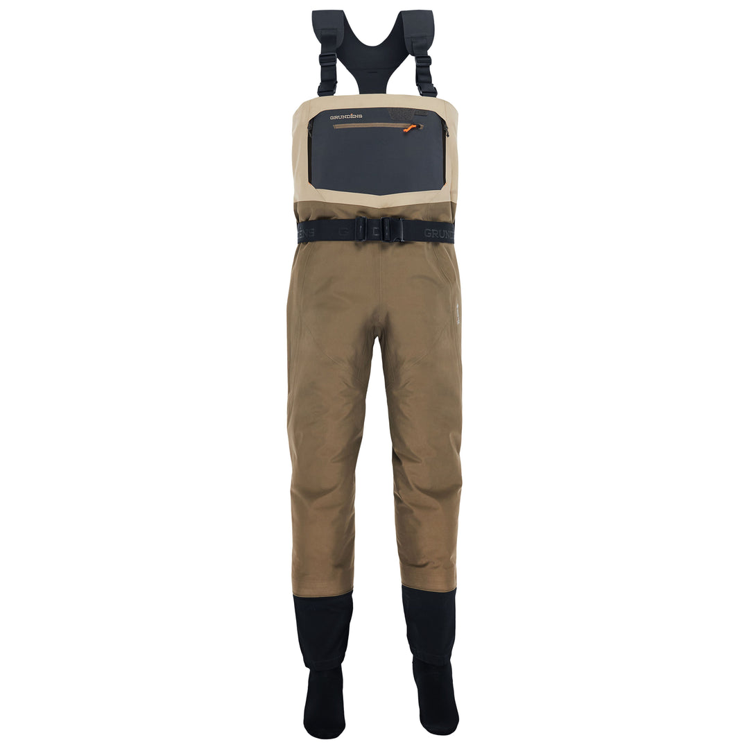 Grundens Men's Boundary Stockingfoot Wader Stone / Otter Image 01