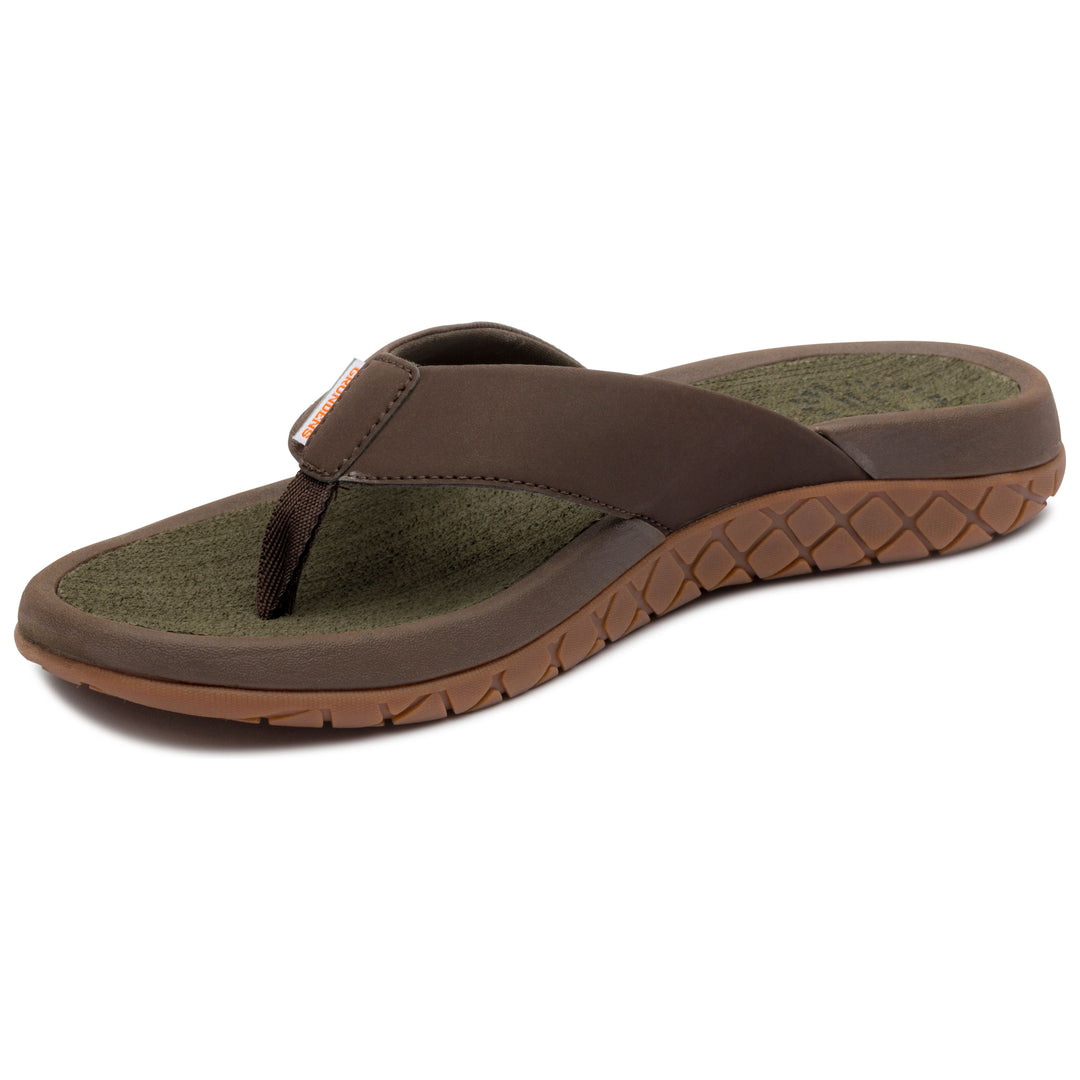 Grundens Men's Fishfinder Sandal Dark Brown Image 02