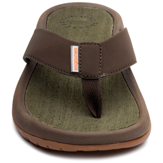 Grundens Men's Fishfinder Sandal Dark Brown Image 03