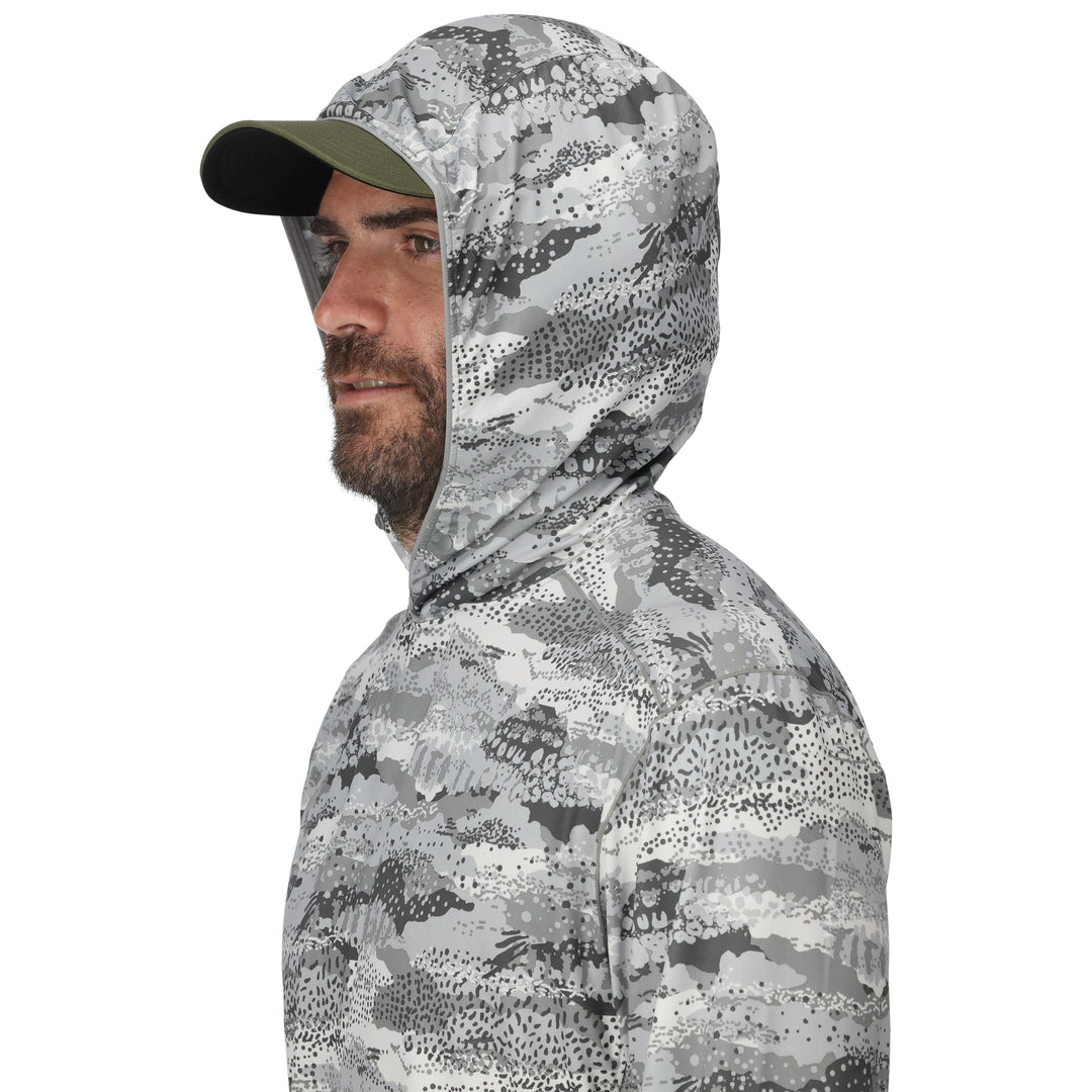 Simms Men's Bugstopper SolarFlex Hoody Shroud Sterling Image 04