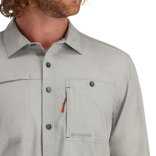 Simms Men's Challenger LS Shirt Cinder Image 04