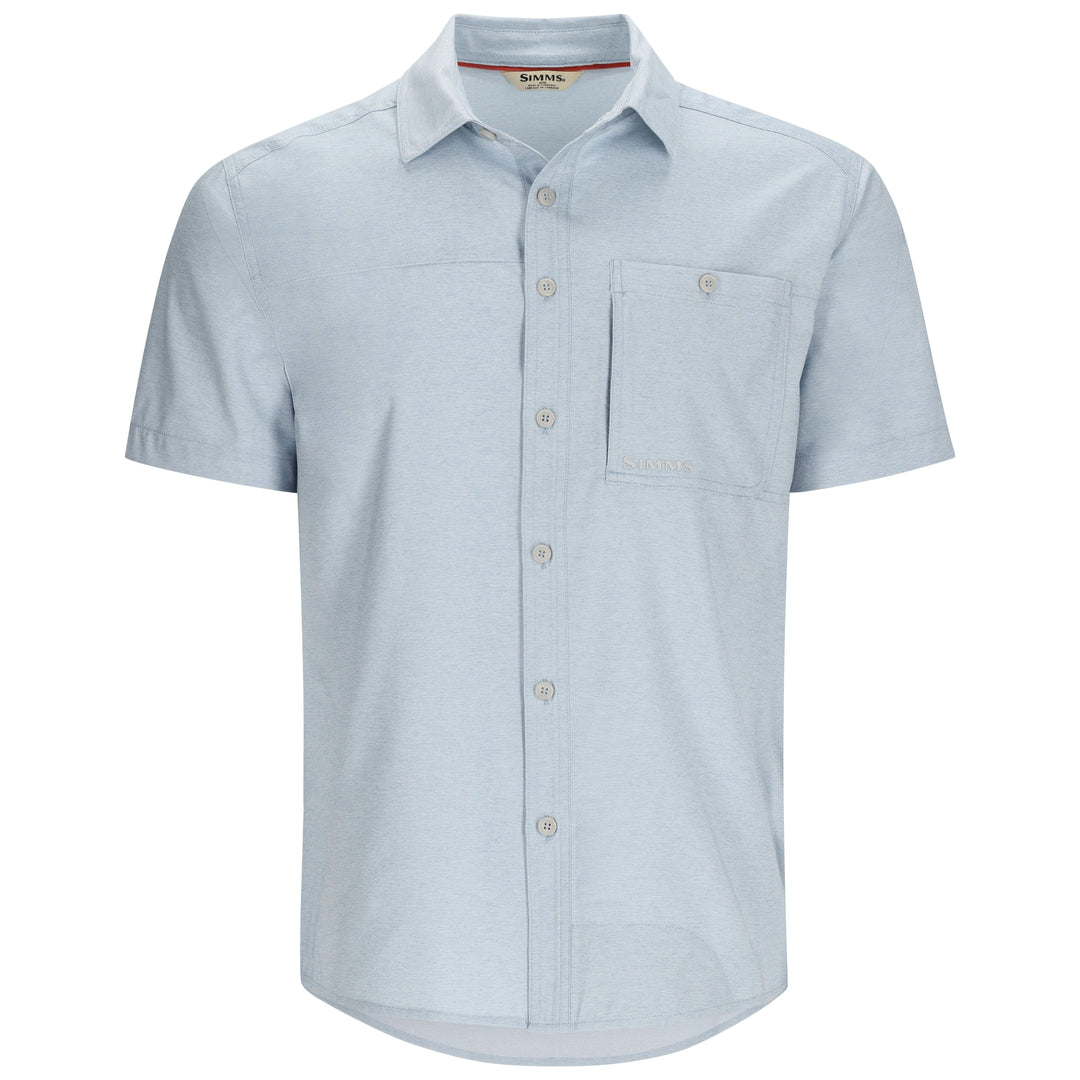 Simms Men's Challenger SS Shirt Steel Blue Image 01