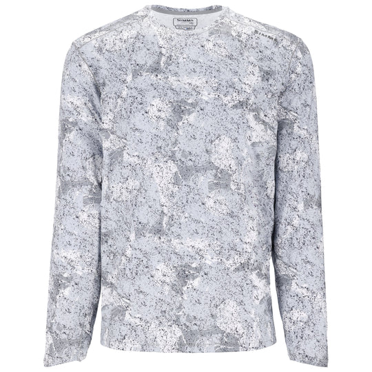 Simms Men's SolarFlex Crew Back Eddy White Image 01