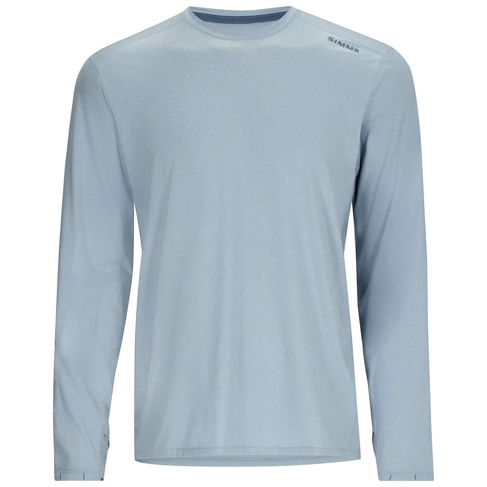 Simms Men's SolarFlex Crew Steel Blue Heather Image 01