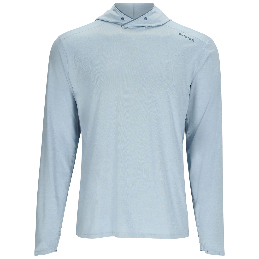Simms Men's SolarFlex Hoody Steel Blue Heather Image 01