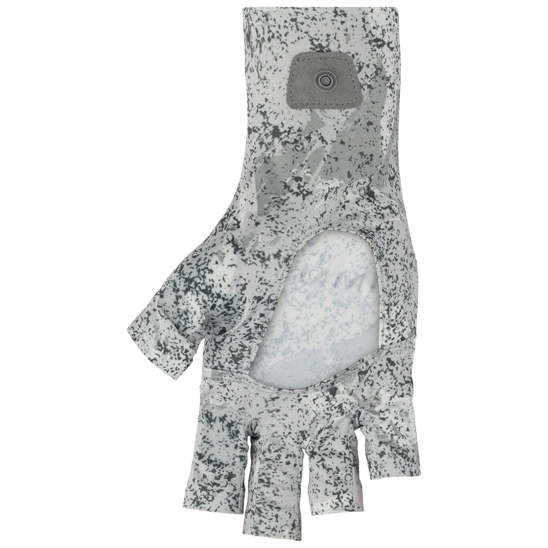 Simms SolarFlex Half-Finger SunGlove Back Eddy White Image 02
