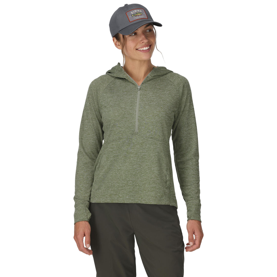 Simms Women's BugStopper Hoody Aspen Heather Image 02