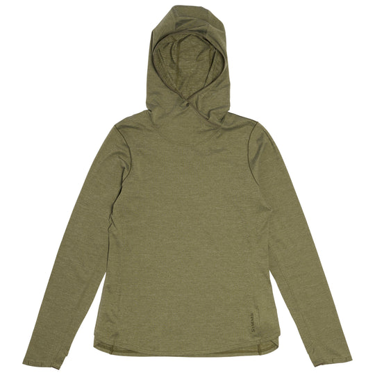 Simms Women's BugStopper SolarFlex Hoody Loden Heather Image 01