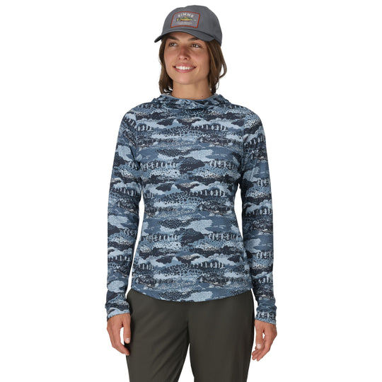 Simms Women's BugStopper SolarFlex Hoody Shroud Selvedge Image 02