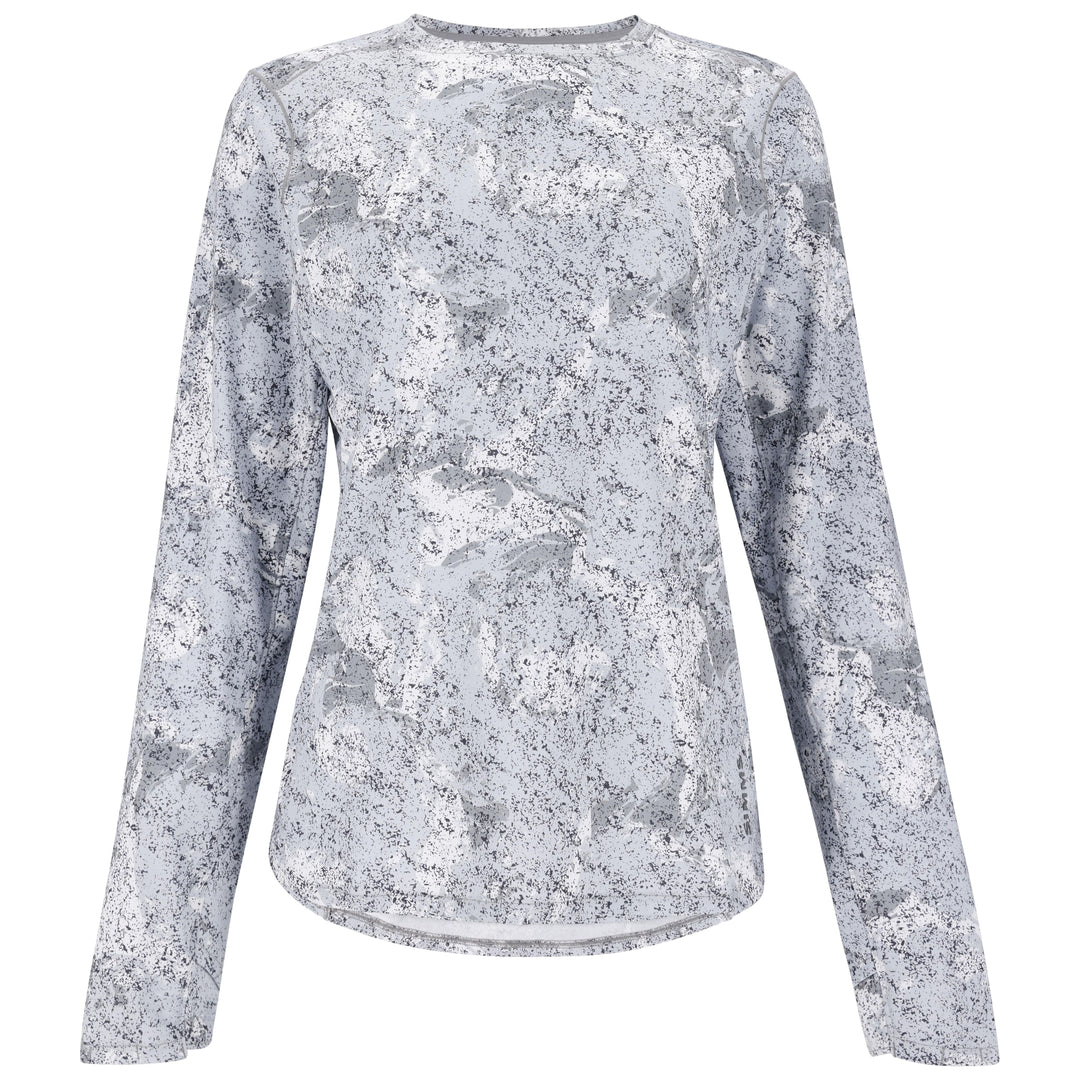 Simms Women's SolarFlex Crew Back Eddy White Image 01