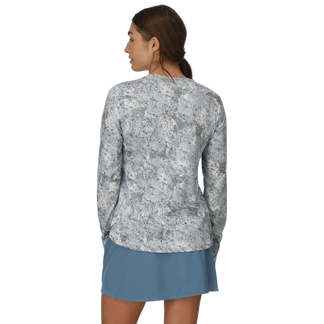 Simms Women's SolarFlex Crew Back Eddy White Image 03