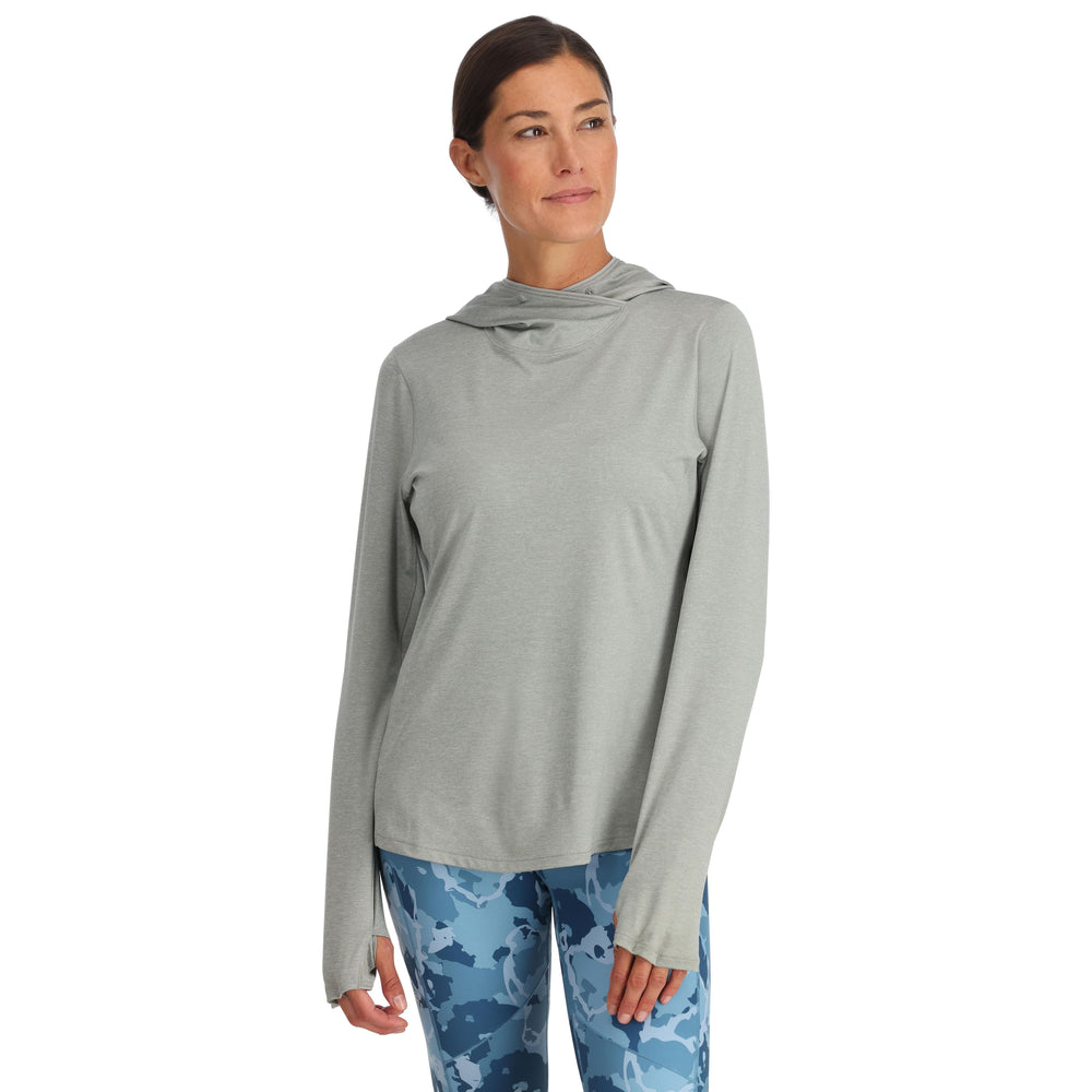 Simms Women's SolarFlex Hoody Cinder Heather Image 02