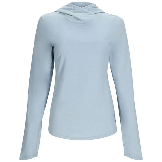 Simms Women's SolarFlex Hoody Steel Blue Heather Image 01