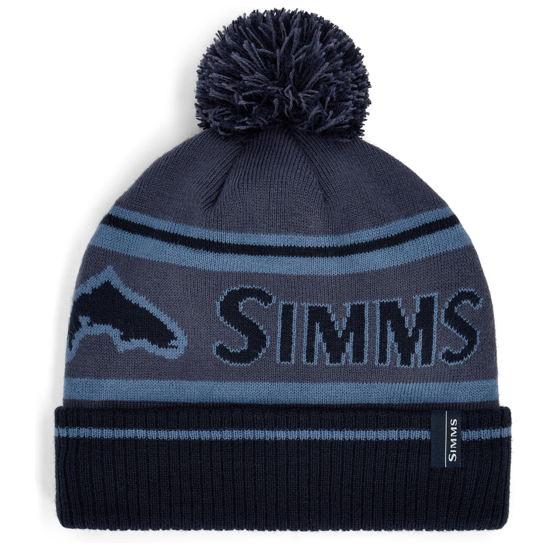 Simms Tip-Up Pom Beanie Huckleberry Image 01