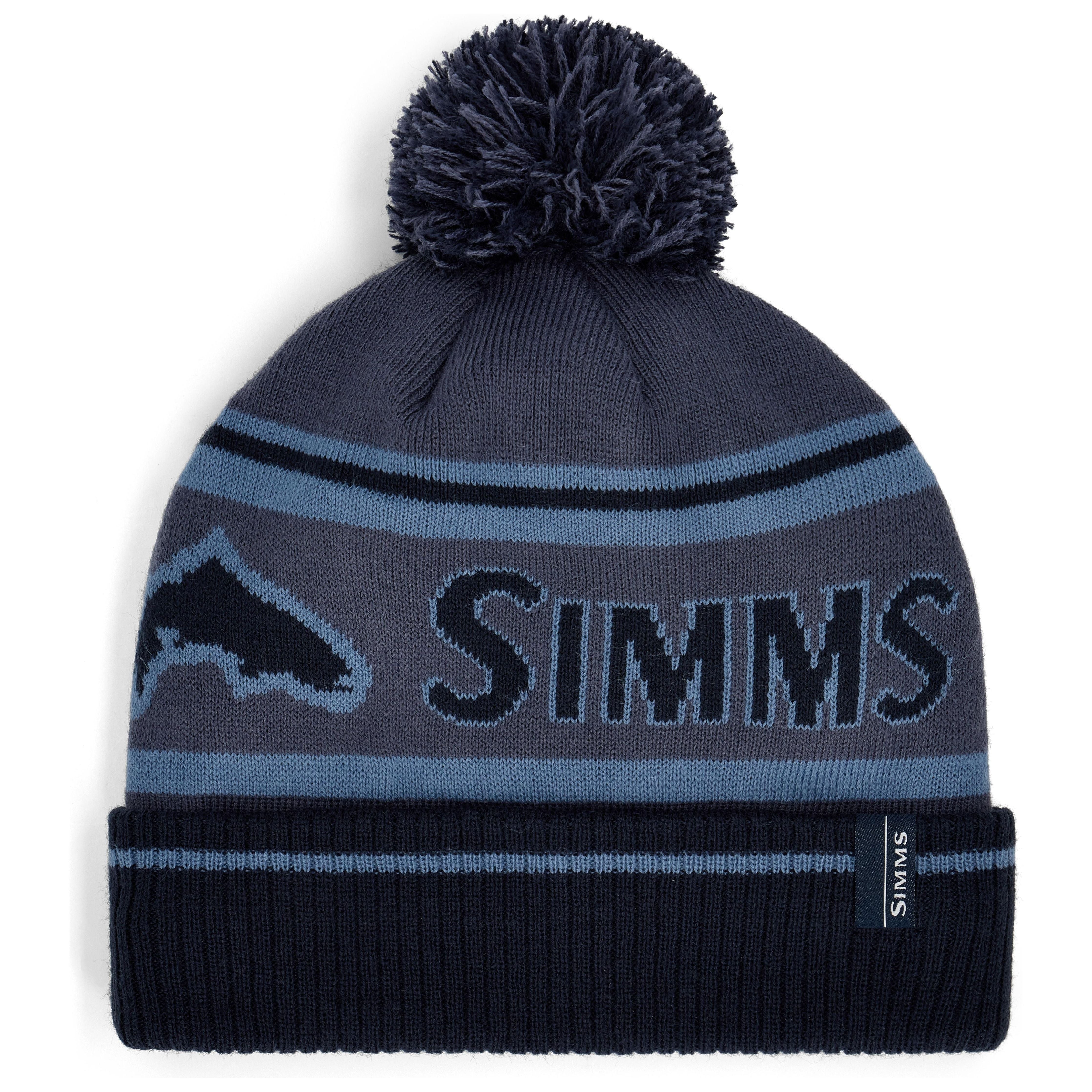 Simms Tip-Up Pom Beanie Huckleberry Image 01