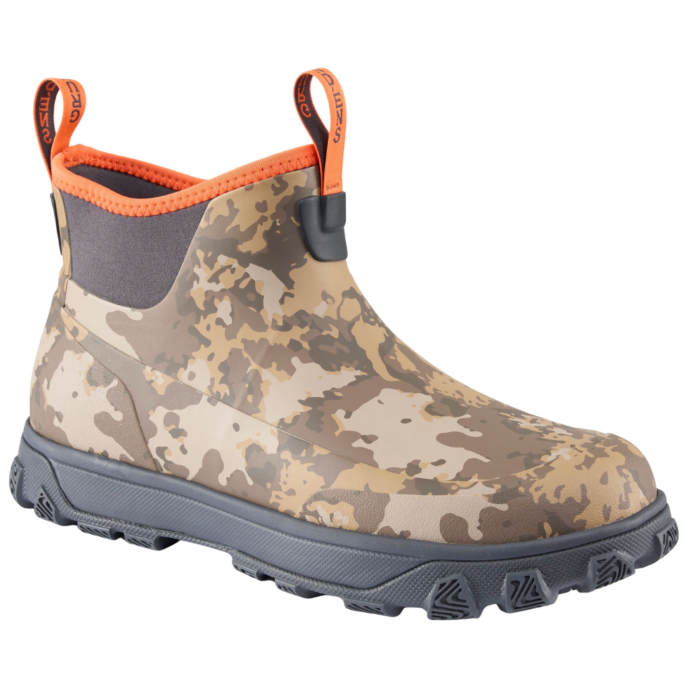 Grundens Men's Deviation 6 Inch Ankle Boot Whiskey Camo Image 01