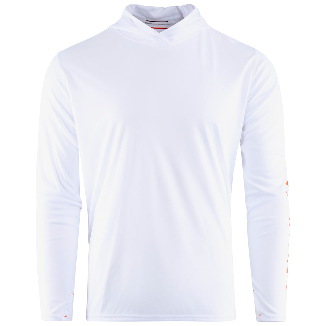 Grundens Men's Tough Sun Hoodie White Image 01