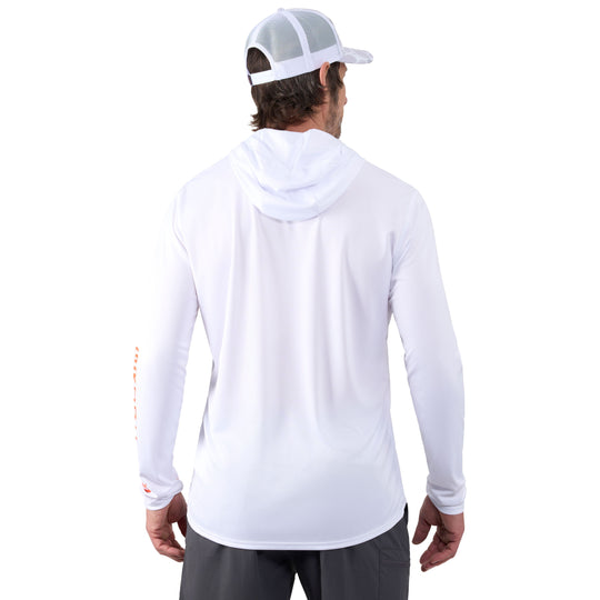 Grundens Men's Tough Sun Hoodie White Image 04