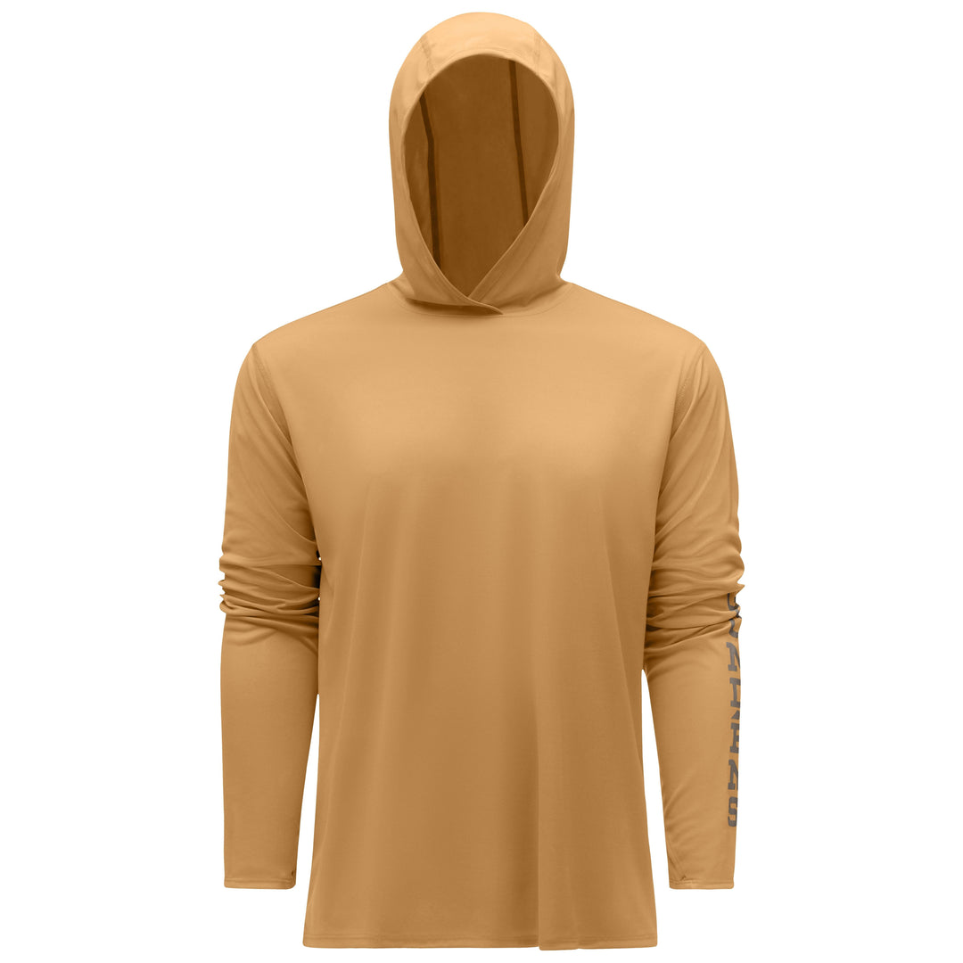 Grundens Men's Tough Sun Hoodie Whiskey Image 01