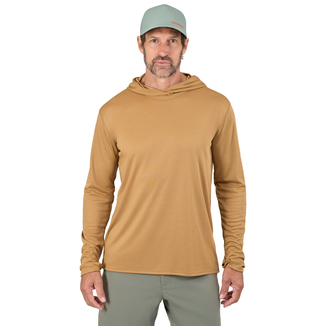Grundens Men's Tough Sun Hoodie Whiskey Image 03