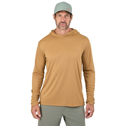 Grundens Men's Tough Sun Hoodie Whiskey Image 03