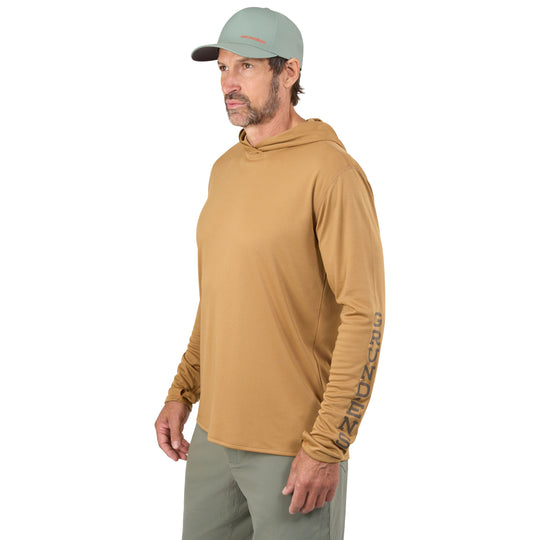 Grundens Men's Tough Sun Hoodie Whiskey Image 04
