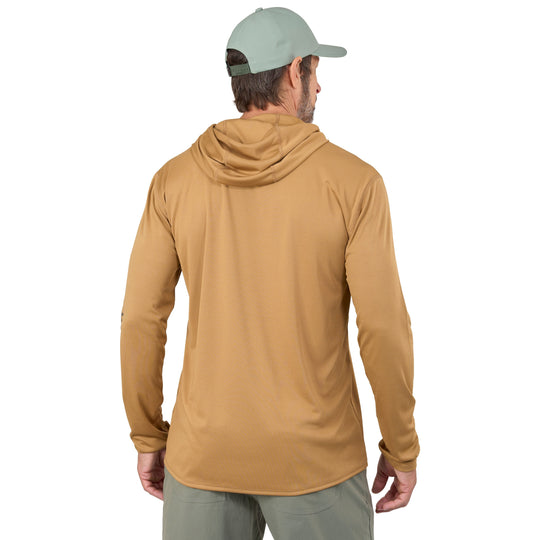Grundens Men's Tough Sun Hoodie Whiskey Image 05