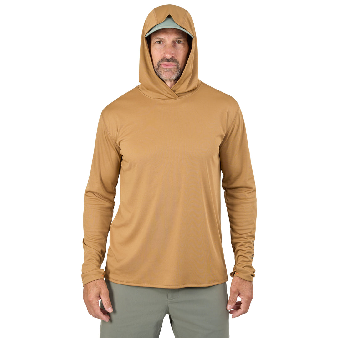 Grundens Men's Tough Sun Hoodie Whiskey Image 06