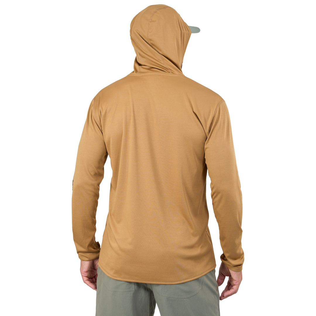 Grundens Men's Tough Sun Hoodie Whiskey Image 08