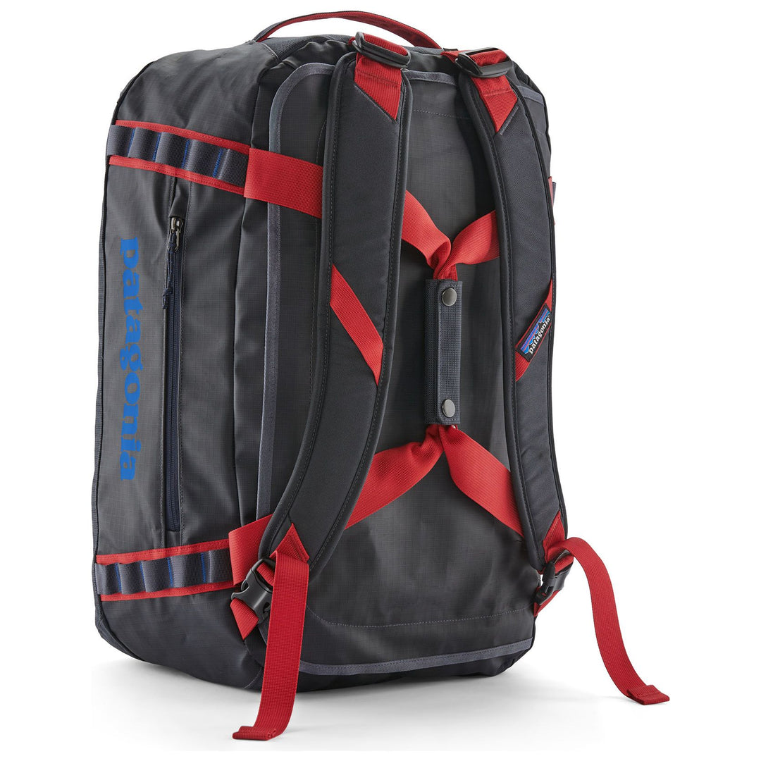 Patagonia Black Hole Duffel 40L Smolder Blue with Amanita Red Image 02