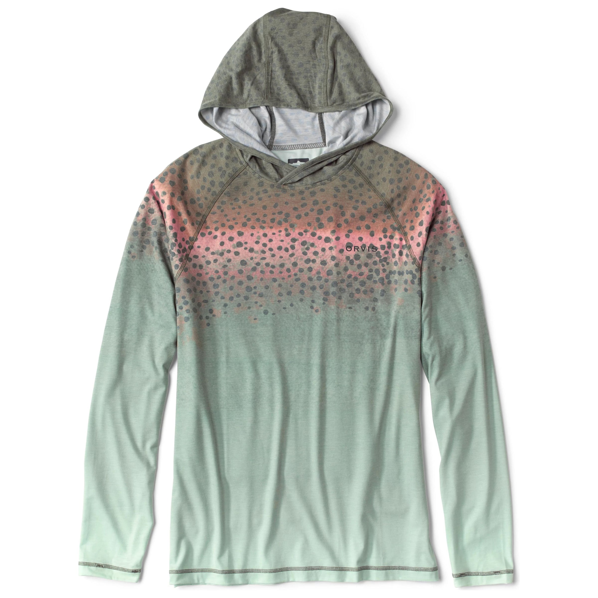 Orvis Dricast Printed Hoodie Rainbow Trout Image 01