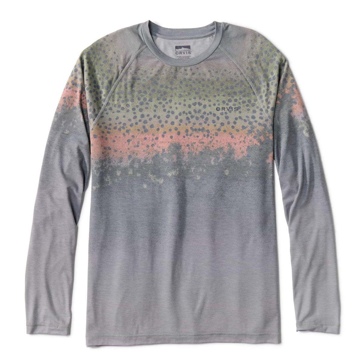 Orvis Dricast Printed LS Crew Steelhead Image 01