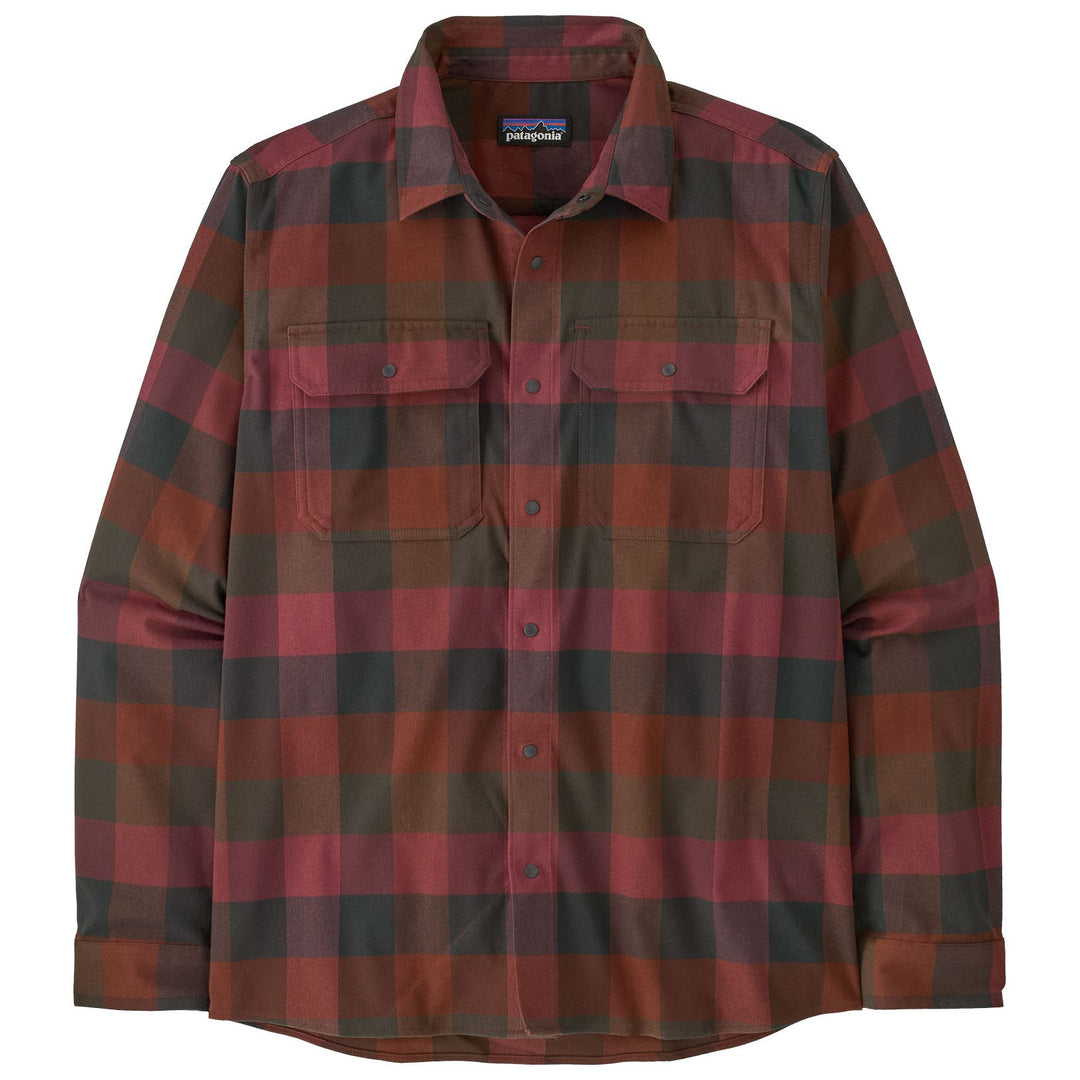 Patagonia Men's Canyonite Flannel Shirt Trail Rider: Sequoia Red Image 01