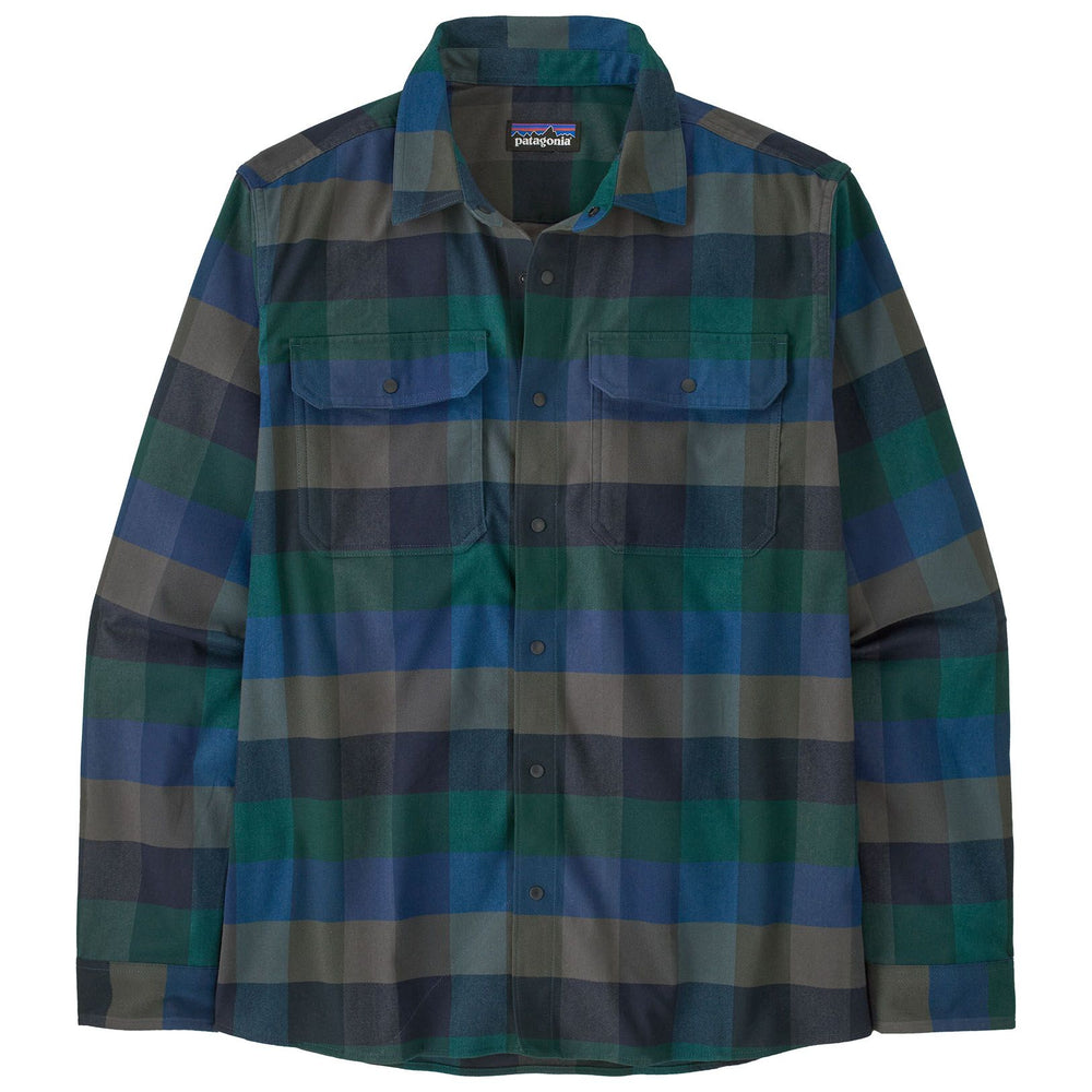 Patagonia Men's Canyonite Flannel Shirt Trail Rider: Sunken Blue Image 01