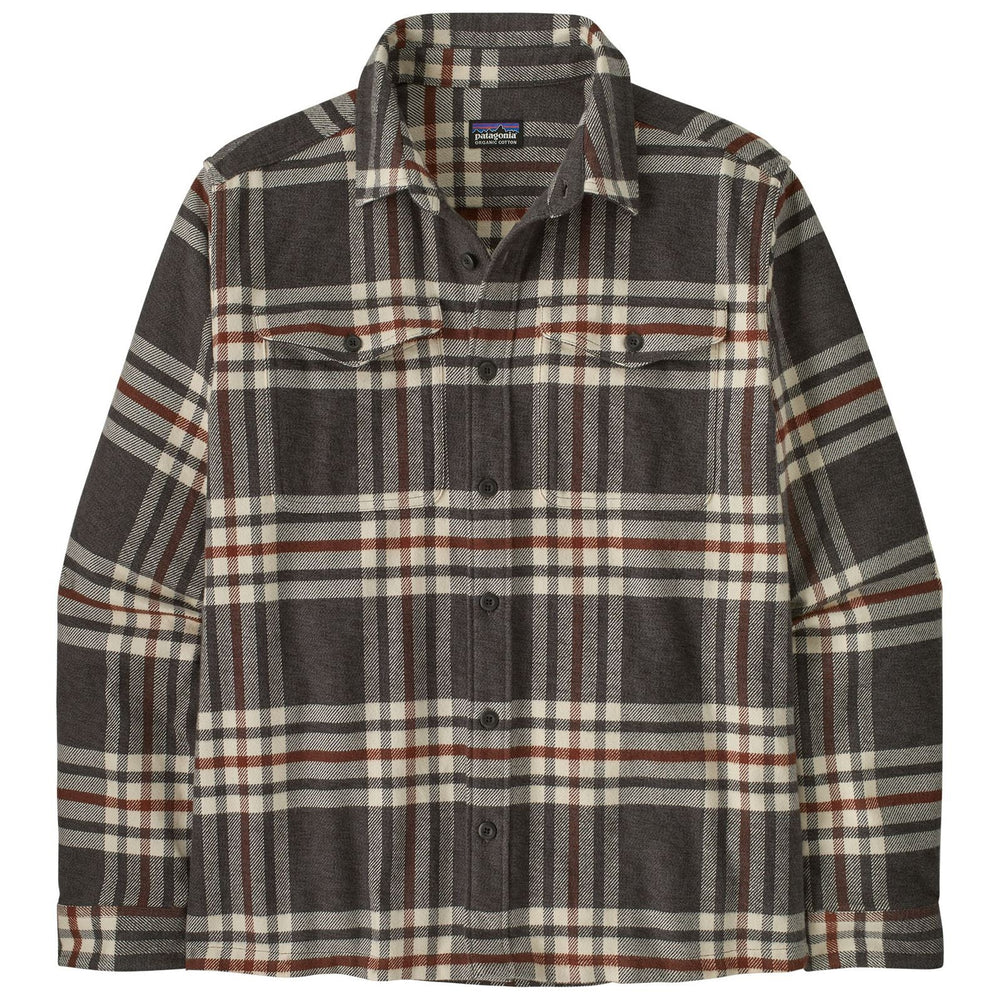 Patagonia Men's Fjord Flannel Shirt Catch: Ink Black Image 01